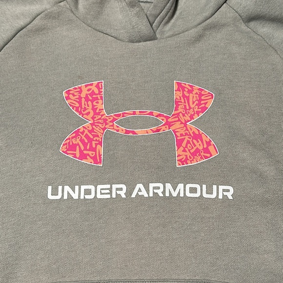 Under Armour Girls Gray Hoodie, GUC, Size Large - Picture 3 of 10
